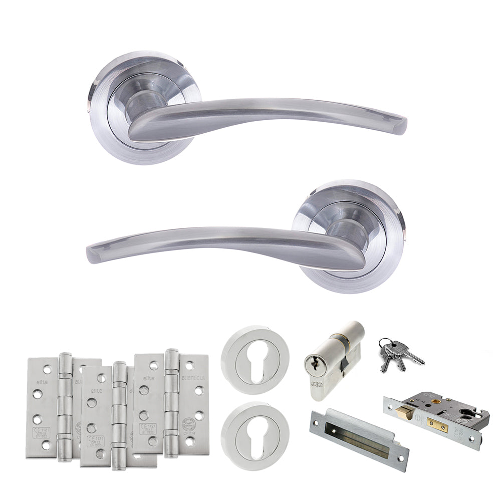 Atlantic S22R Status Arizona on Round Rose Door Handle Pack