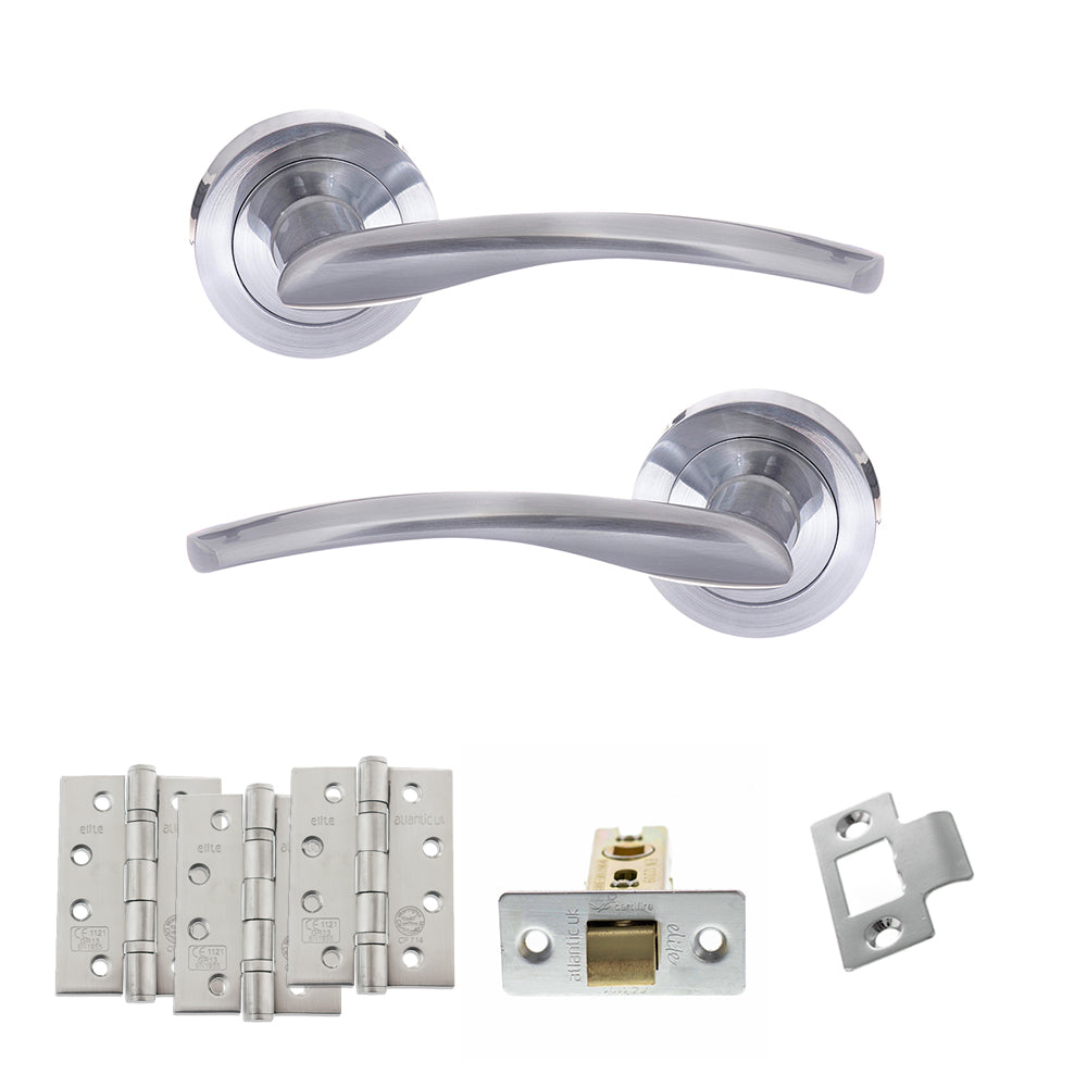 Atlantic S22R Status Arizona on Round Rose Door Handle Pack