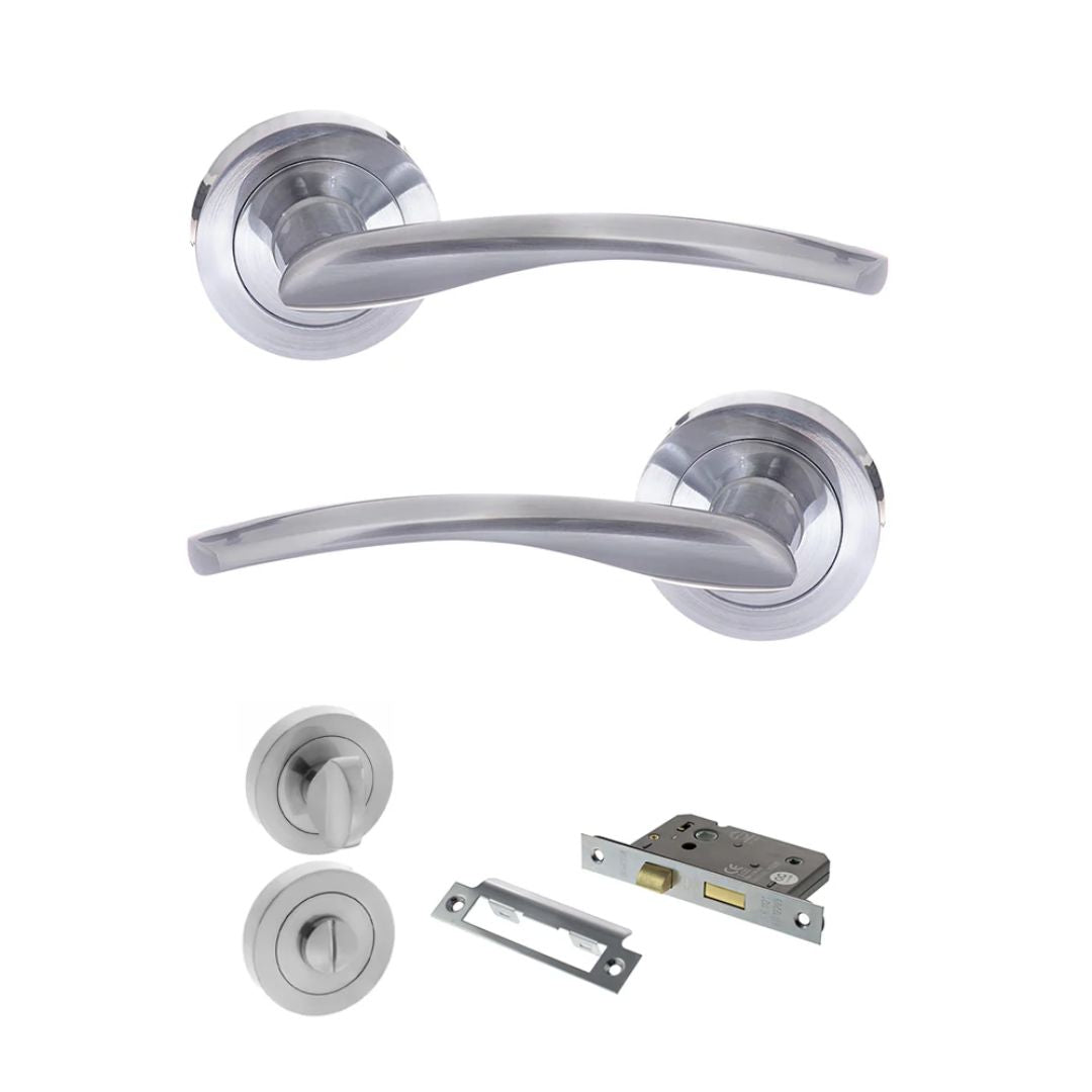Atlantic S22R Status Arizona on Round Rose Door Handle Pack