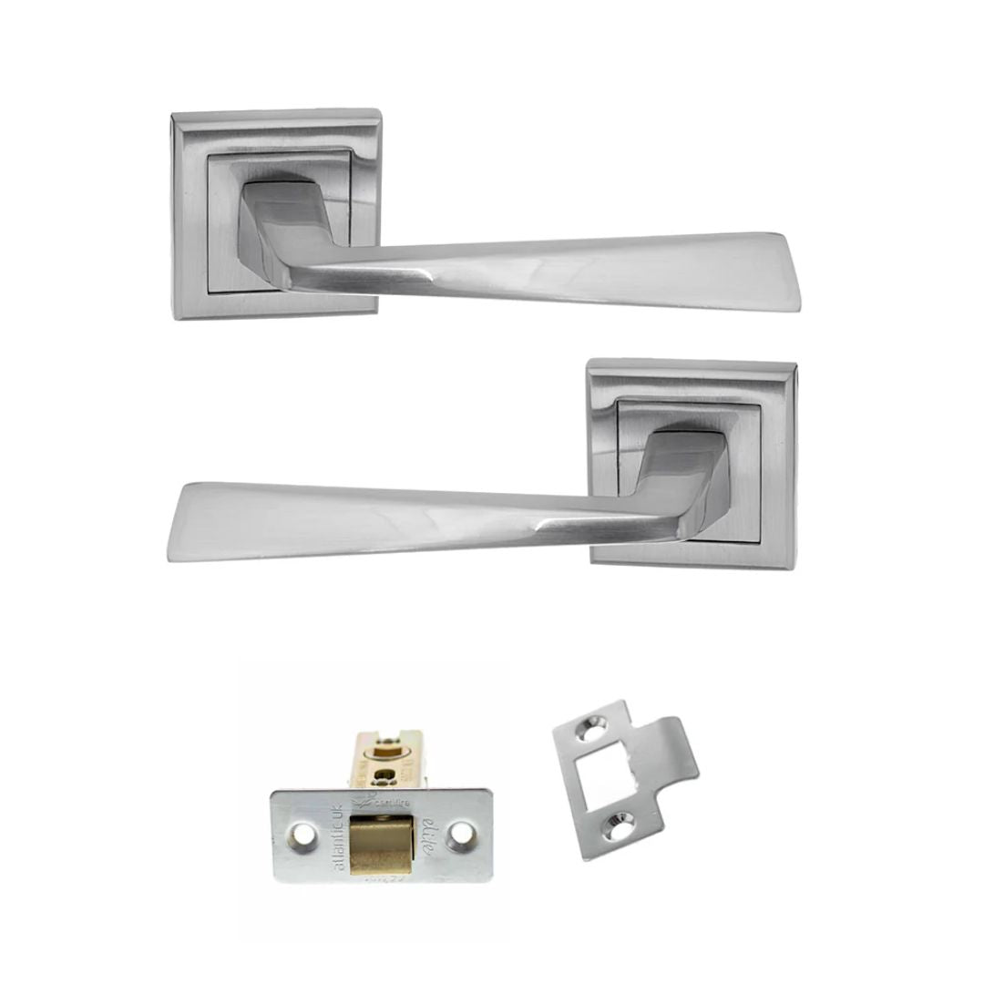 Atlantic S23SSC Status California on Square Rose Door Handle Pack