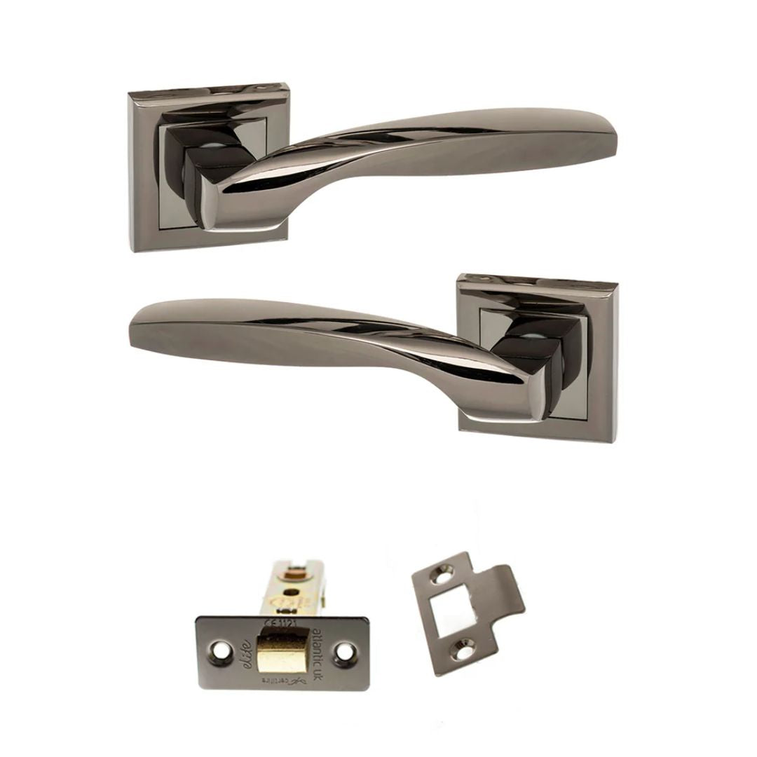 Atlantic S25SBN Status Oklahoma on Square Rose Door Handle Pack