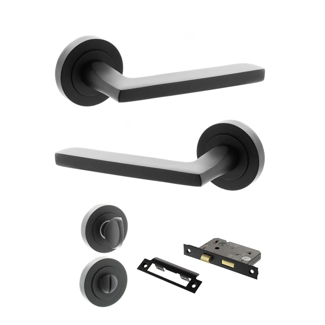 Atlantic S26RMB Status Alaska on Round Rose Door Handle Pack