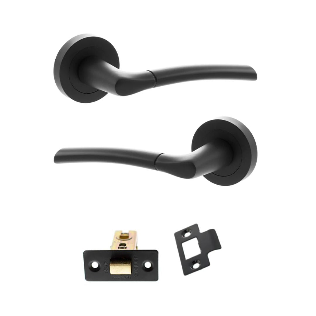 Atlantic S33R Status Indiana on Round Rose Door Handle Pack