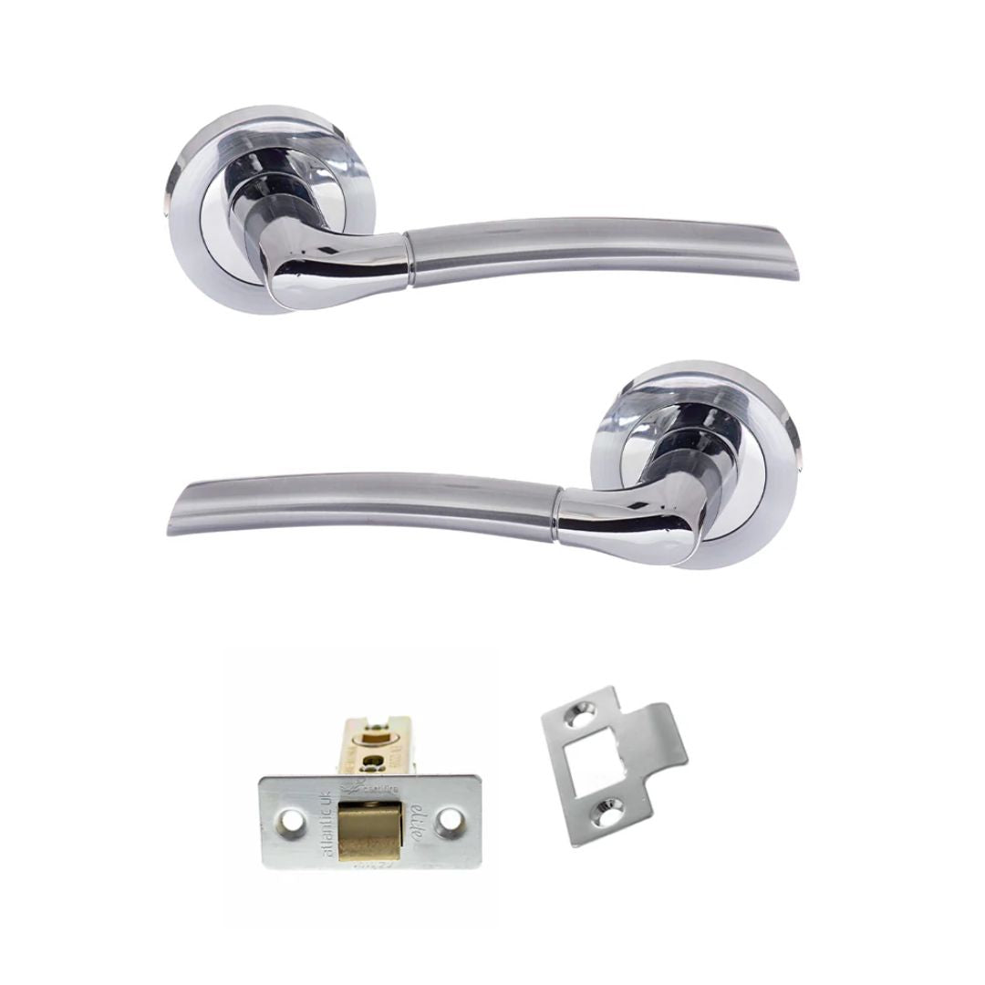 Atlantic S33R Status Indiana on Round Rose Door Handle Pack