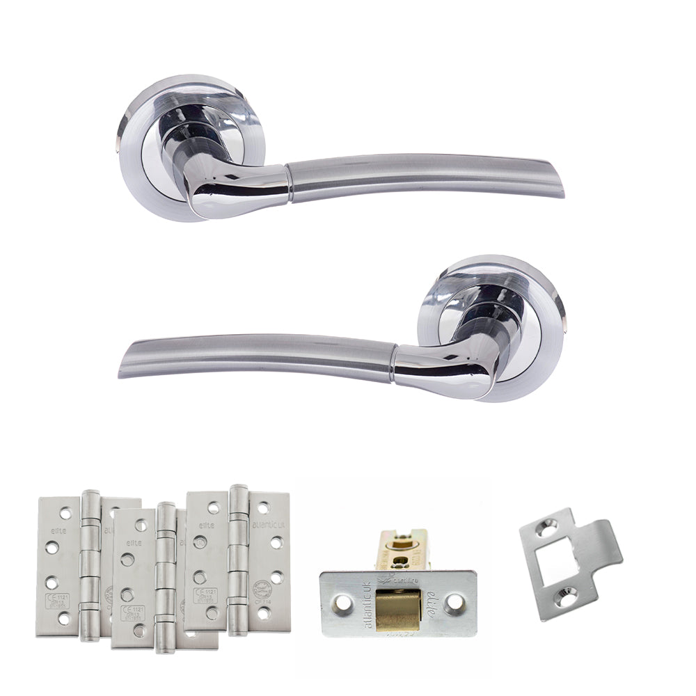Atlantic S33R Status Indiana on Round Rose Door Handle Pack