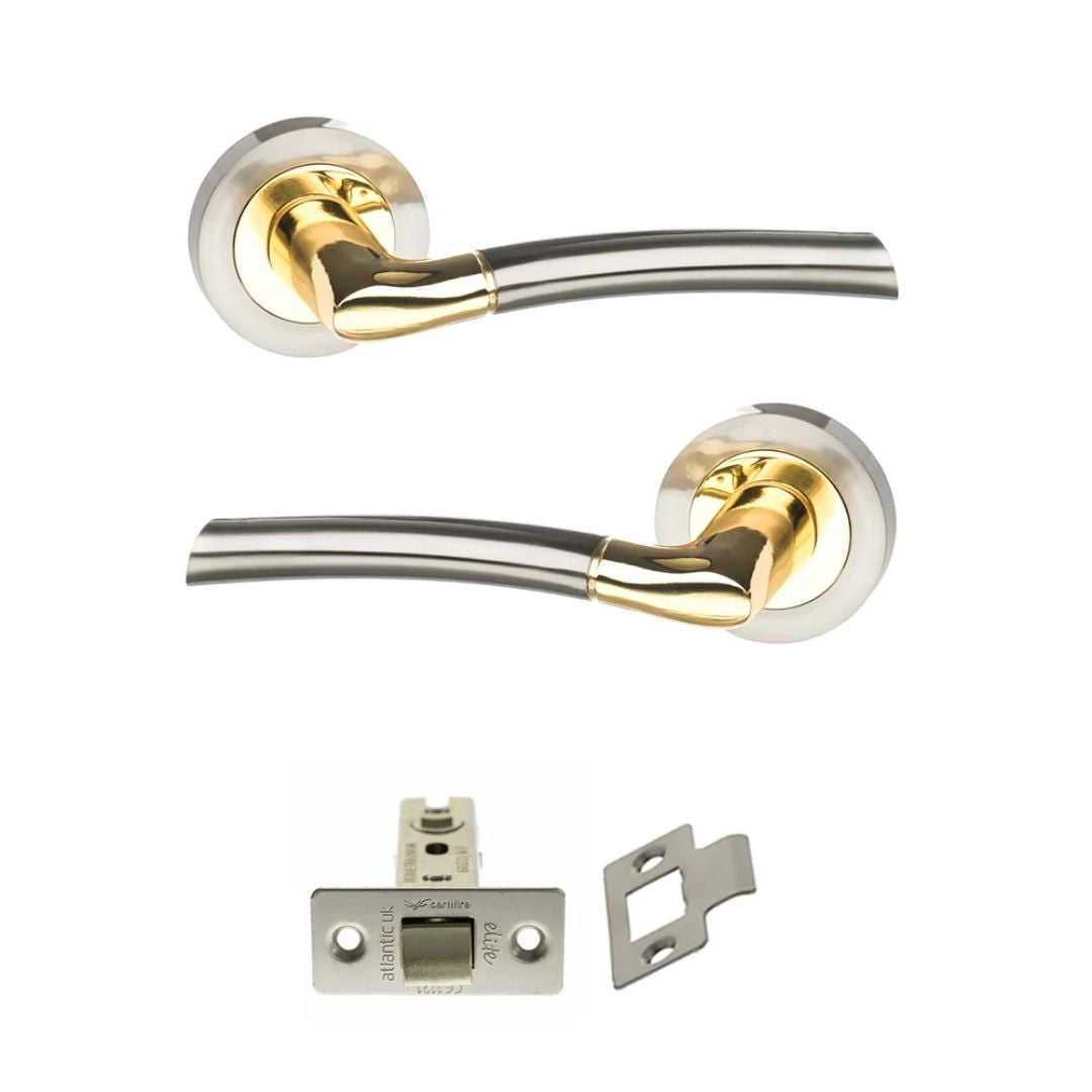 Atlantic S33R Status Indiana on Round Rose Door Handle Pack