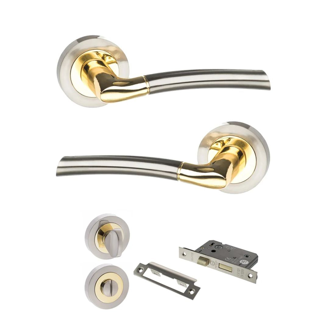 Atlantic S33R Status Indiana on Round Rose Door Handle Pack