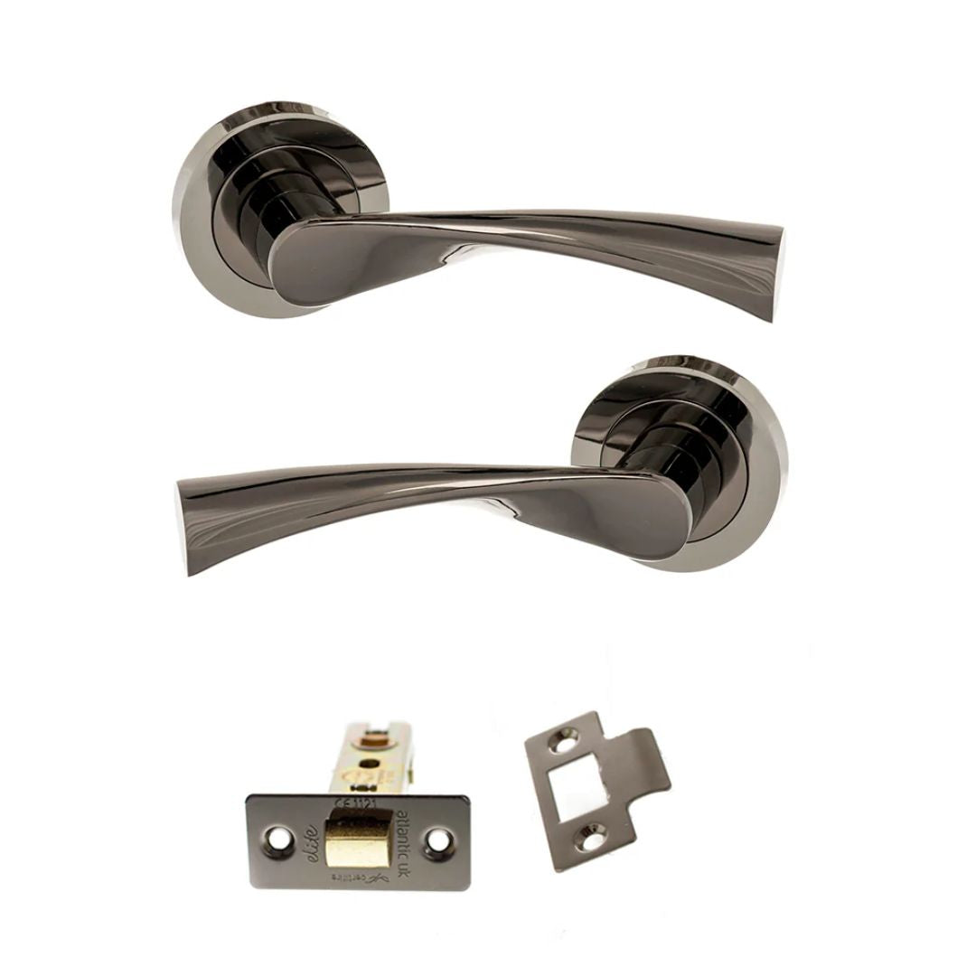 Atlantic S34R Status Colorado on Round Rose Door Handle Pack