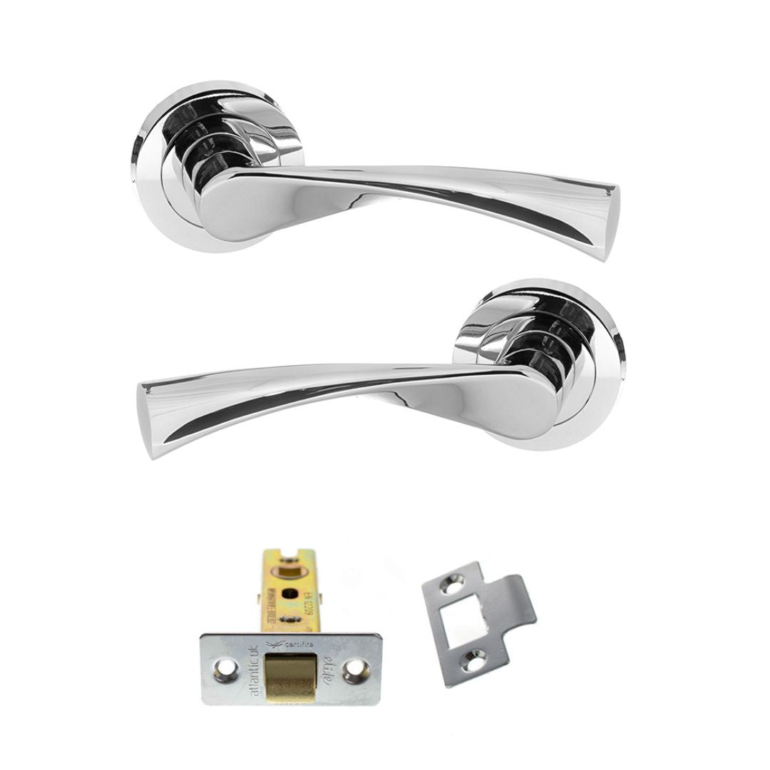 Atlantic S34R Status Colorado on Round Rose Door Handle Pack
