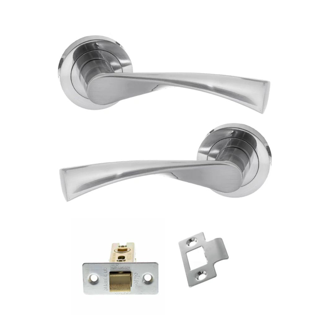 Atlantic S34R Status Colorado on Round Rose Door Handle Pack