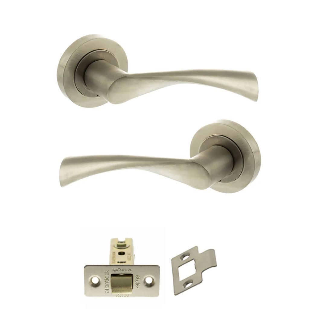 Atlantic S34R Status Colorado on Round Rose Door Handle Pack