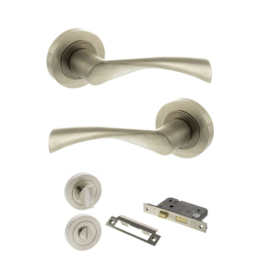 Atlantic S34R Status Colorado on Round Rose Door Handle Pack
