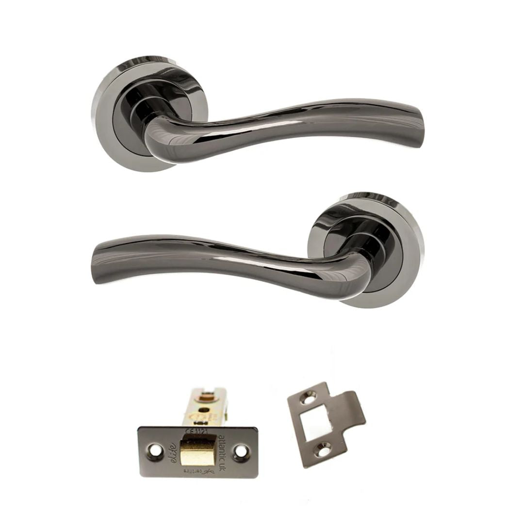 Atlantic S35R Status Texas on Round Rose Door Handle Pack