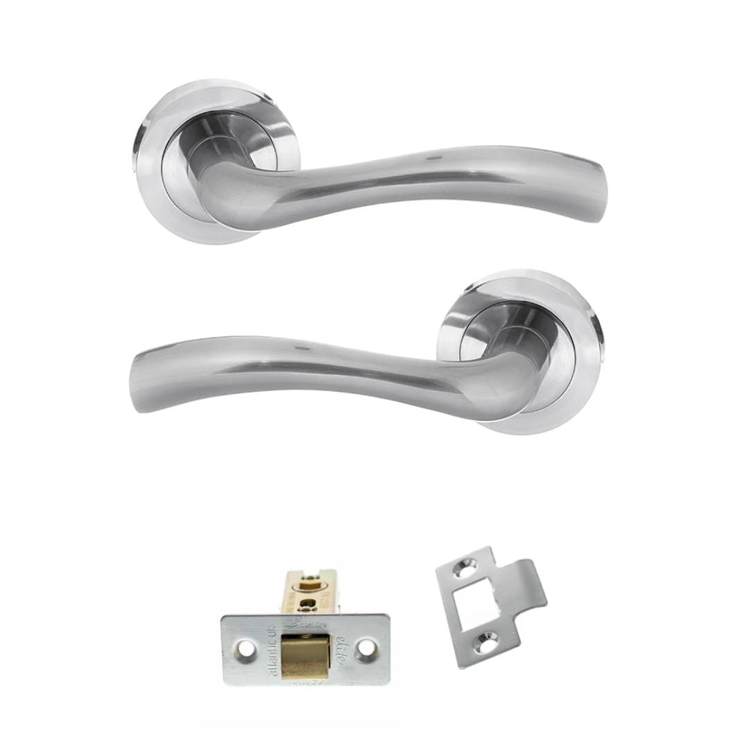 Atlantic S35R Status Texas on Round Rose Door Handle Pack