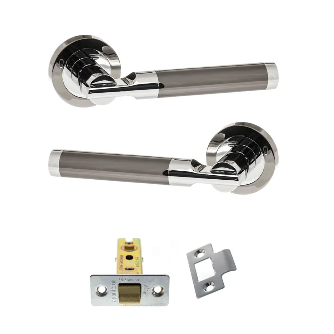 Atlantic S36R Status Dakota on Round Rose Door Handle Pack