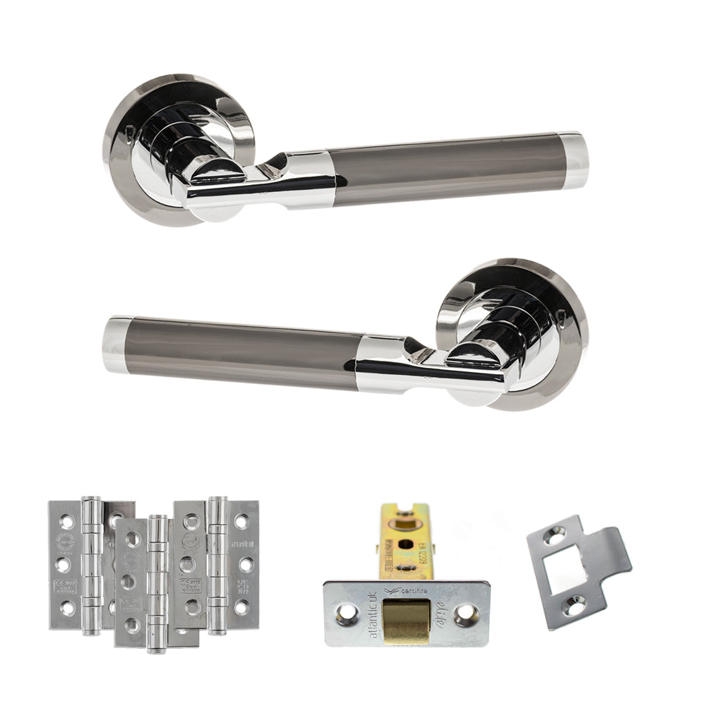 Atlantic S36R Status Dakota on Round Rose Door Handle Pack
