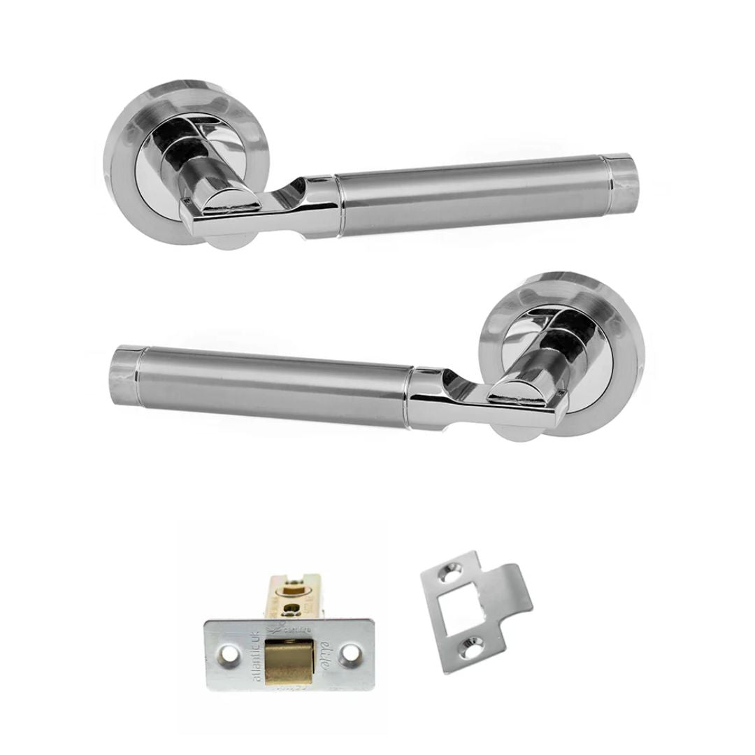 Atlantic S36R Status Dakota on Round Rose Door Handle Pack