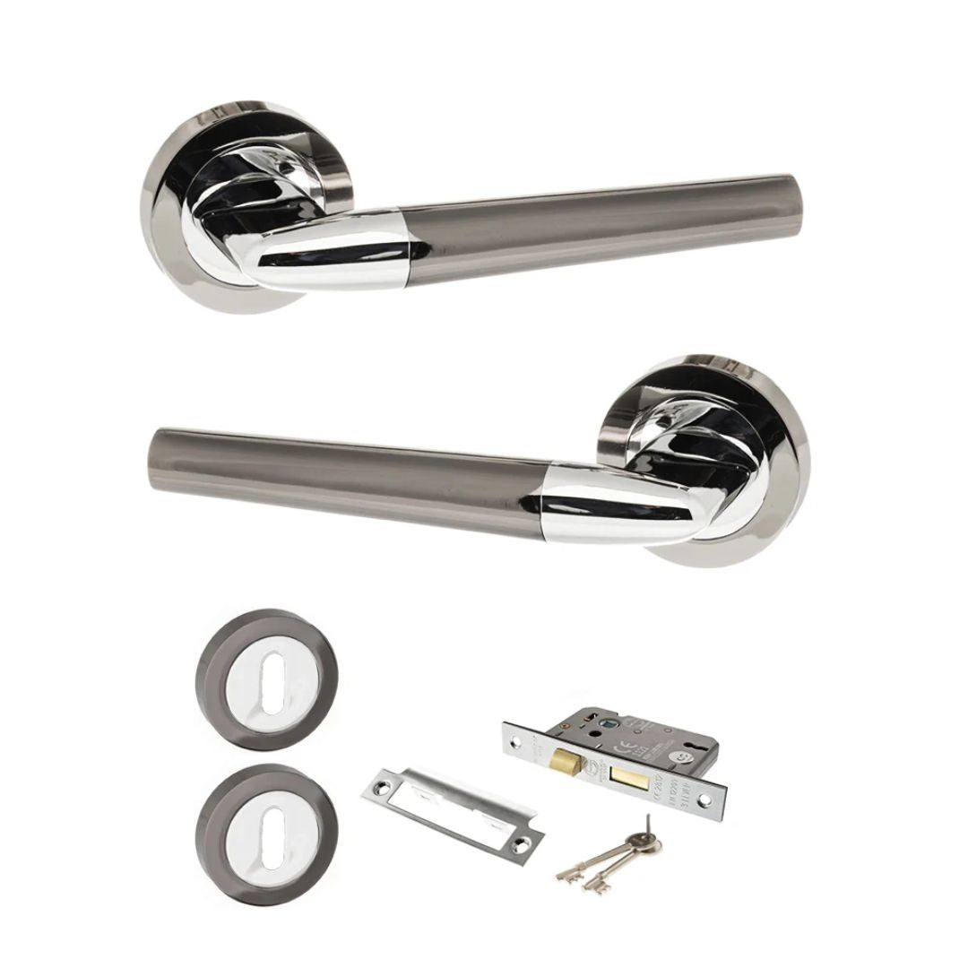 Atlantic S37RBNPC Status Tennessee on Round Rose Door Handle Pack