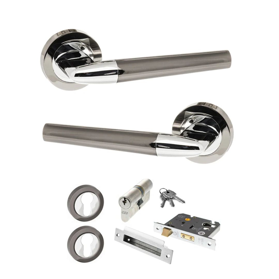 Atlantic S37RBNPC Status Tennessee on Round Rose Door Handle Pack