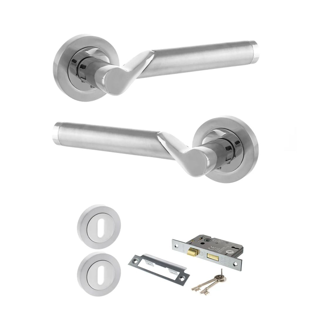 Atlantic S38RSCPC Status Hawaii on Round Rose Door Handle Pack