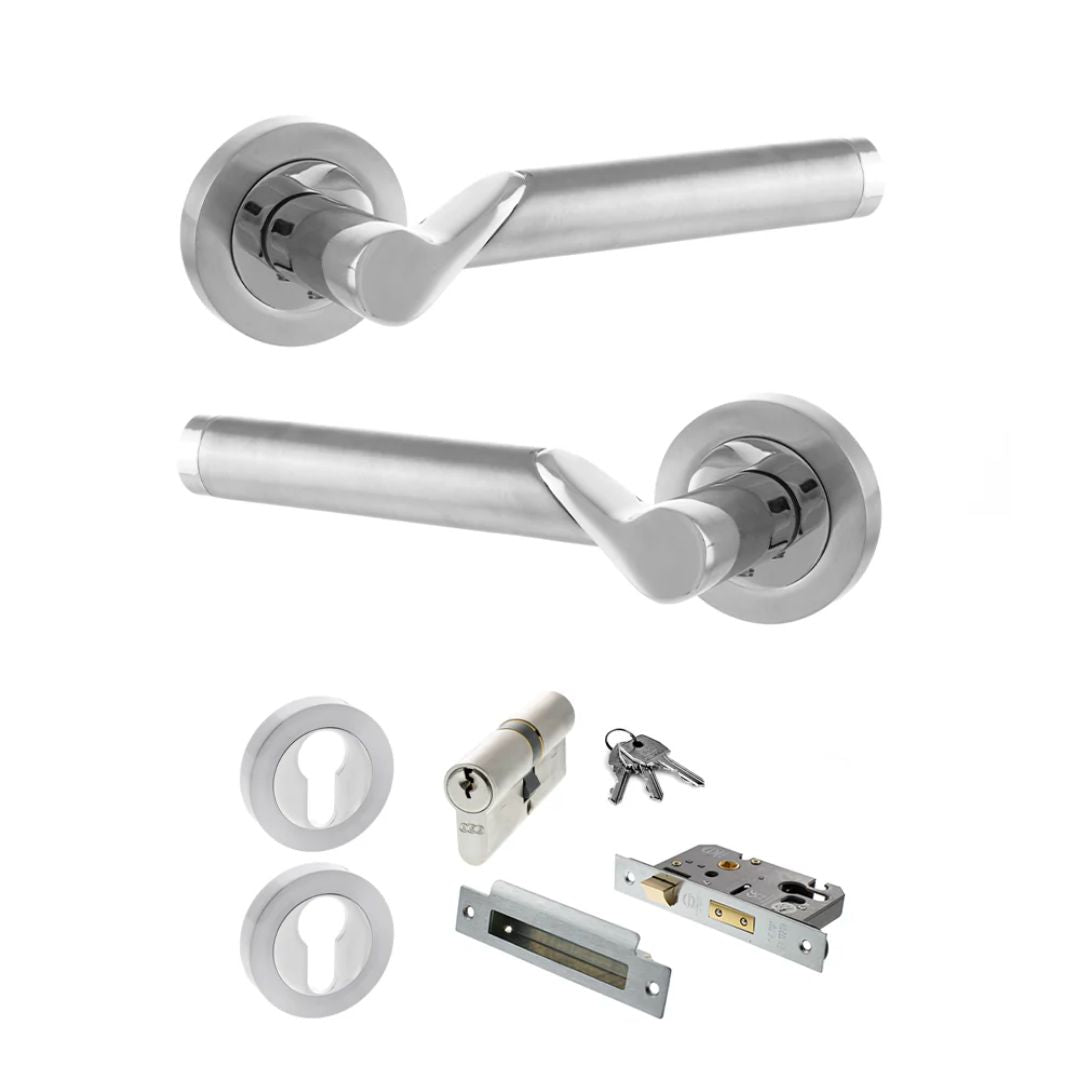 Atlantic S38RSCPC Status Hawaii on Round Rose Door Handle Pack