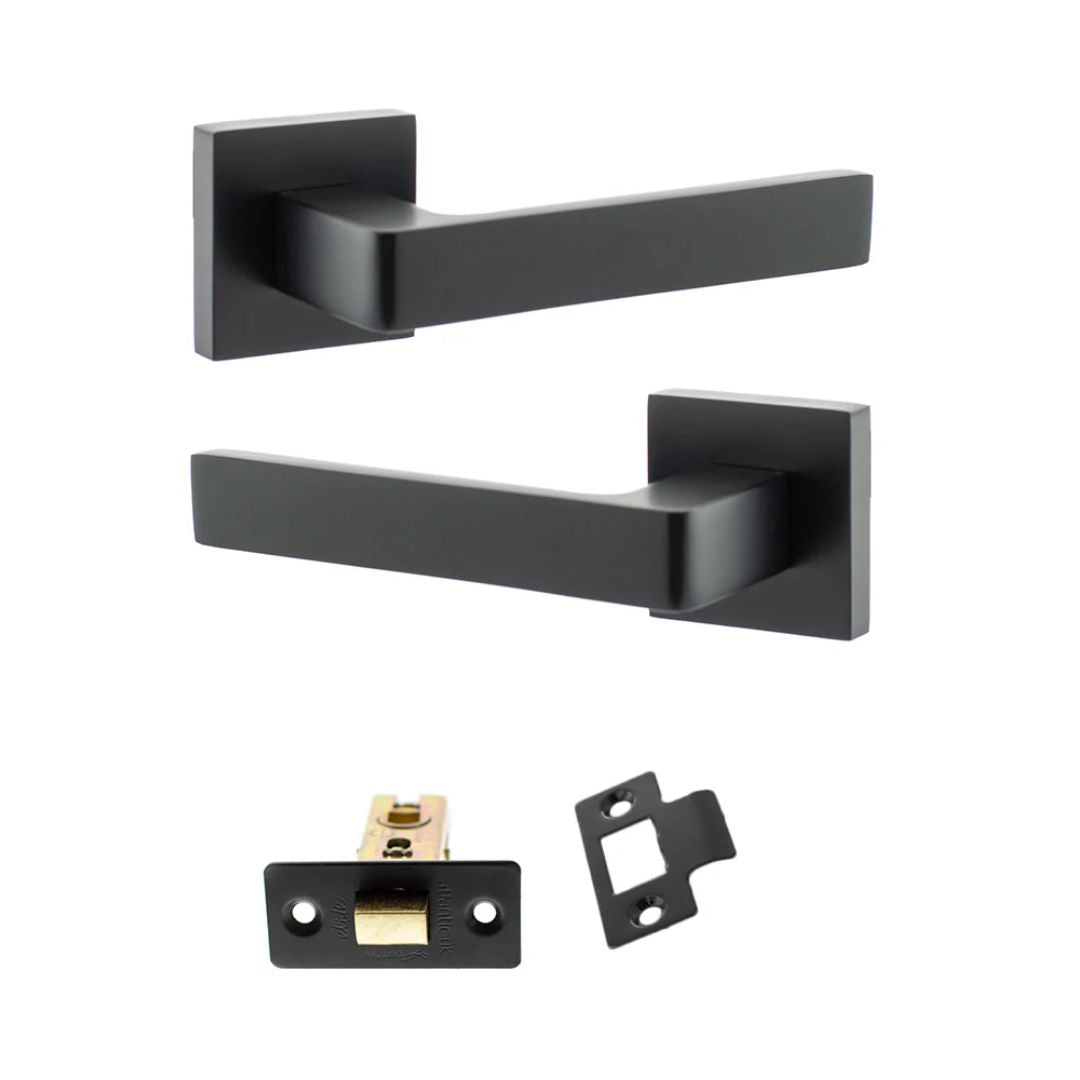 Atlantic S40S Status Montana on Square Rose Door Handle Pack