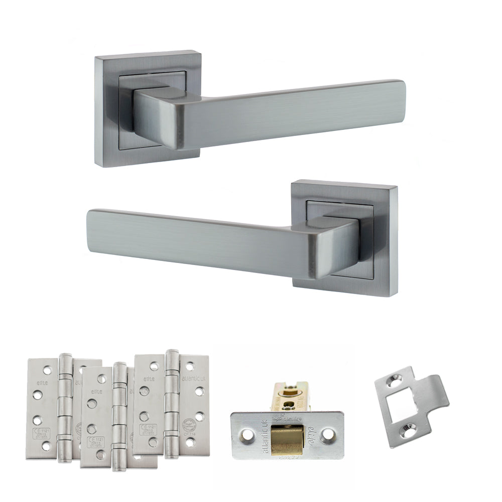 Atlantic S40S Status Montana on Square Rose Door Handle Pack