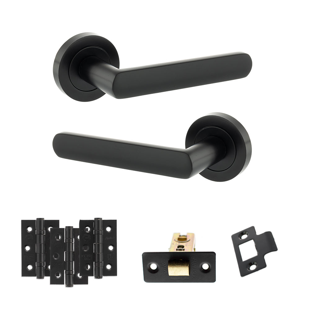 Atlantic S42R Status Carolina on Round Rose Door Handle Pack