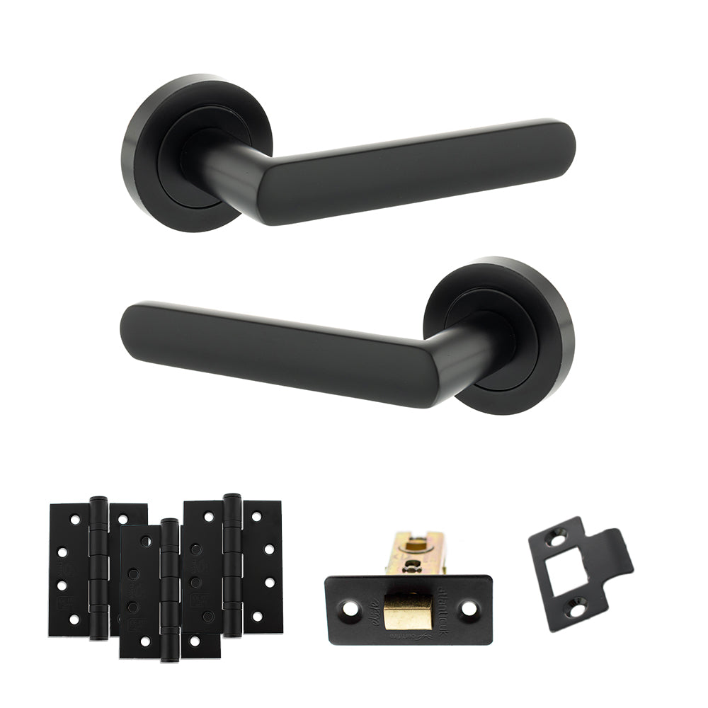 Atlantic S42R Status Carolina on Round Rose Door Handle Pack