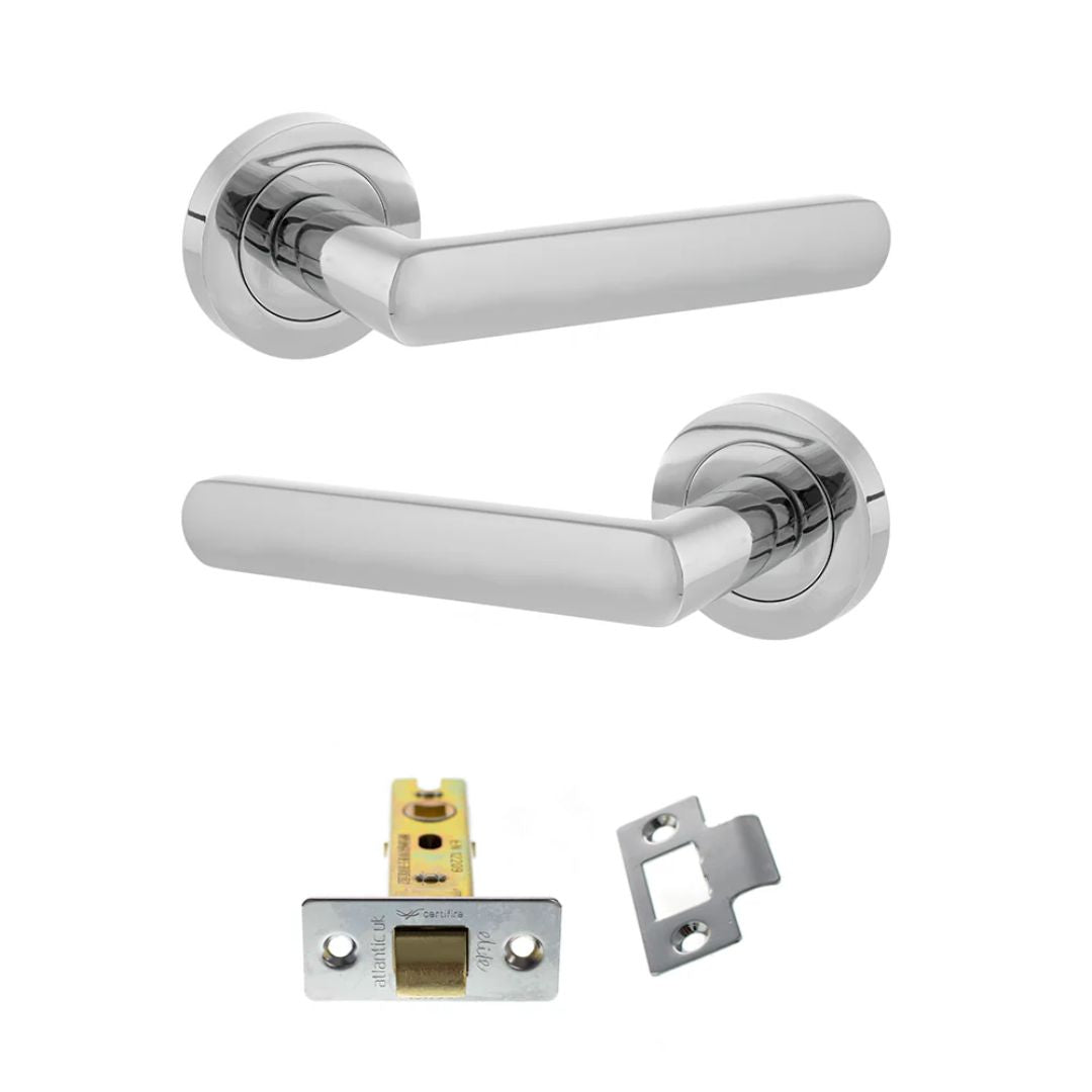 Atlantic S42R Status Carolina on Round Rose Door Handle Pack