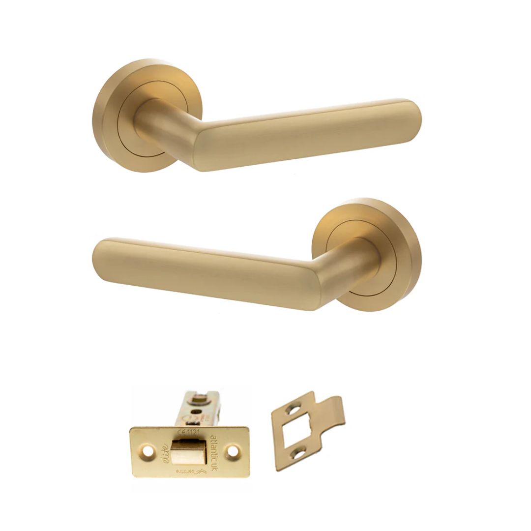 Atlantic S42R Status Carolina on Round Rose Door Handle Pack
