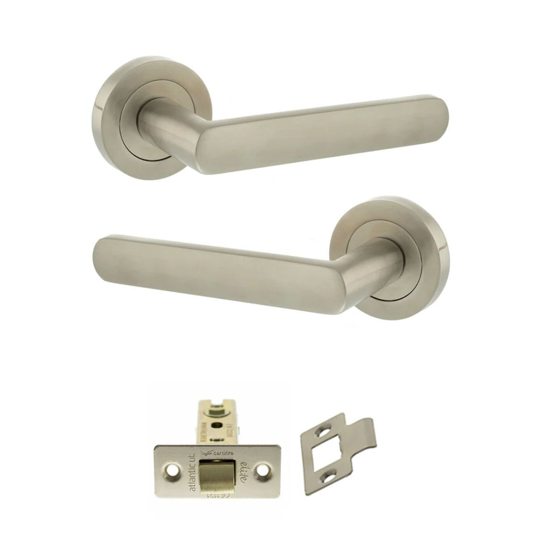 Atlantic S42R Status Carolina on Round Rose Door Handle Pack