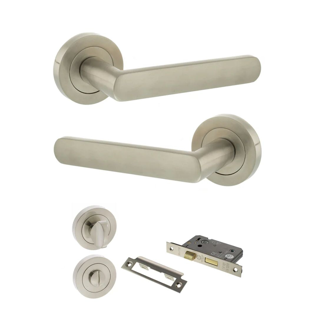 Atlantic S42R Status Carolina on Round Rose Door Handle Pack