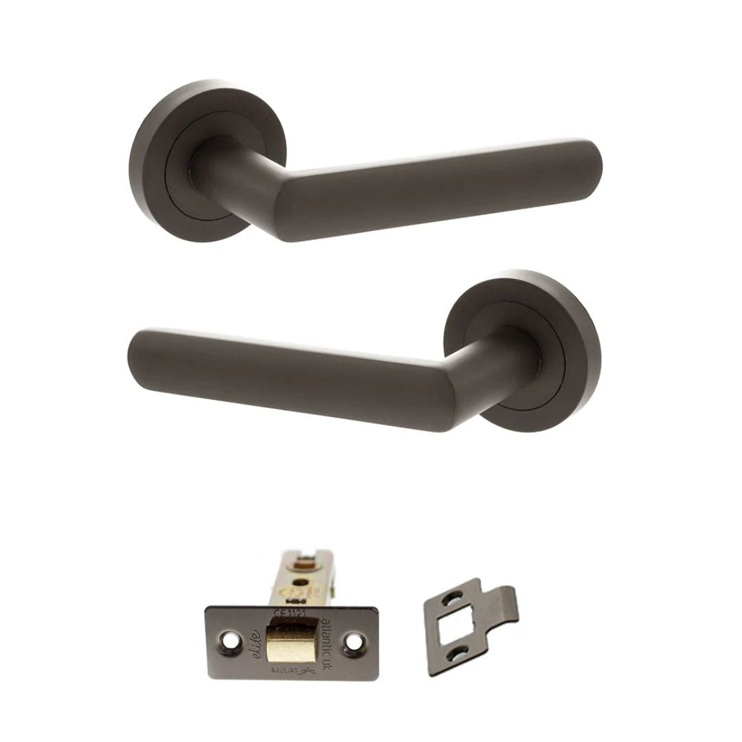 Atlantic S42R Status Carolina on Round Rose Door Handle Pack