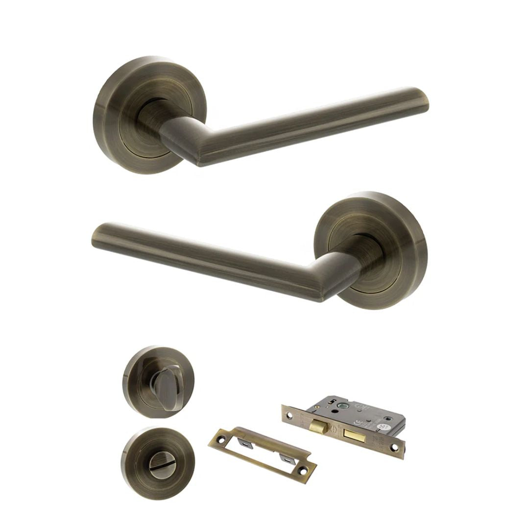 Atlantic S43R Status Alabama on Round Rose Door Handle Pack