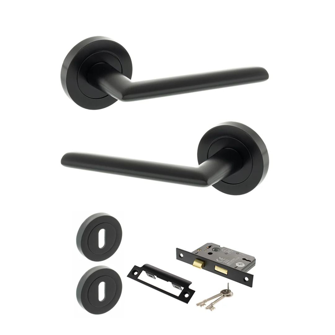 Atlantic S43R Status Alabama on Round Rose Door Handle Pack