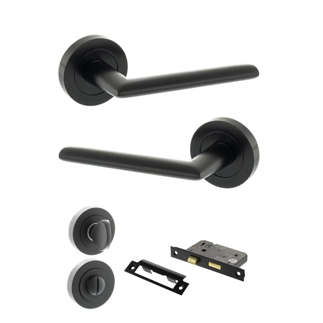 Atlantic S43R Status Alabama on Round Rose Door Handle Pack