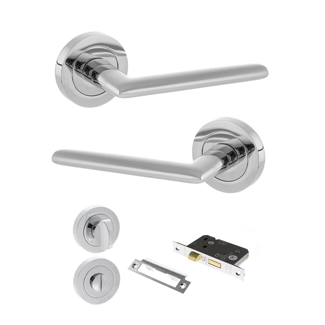 Atlantic S43R Status Alabama on Round Rose Door Handle Pack