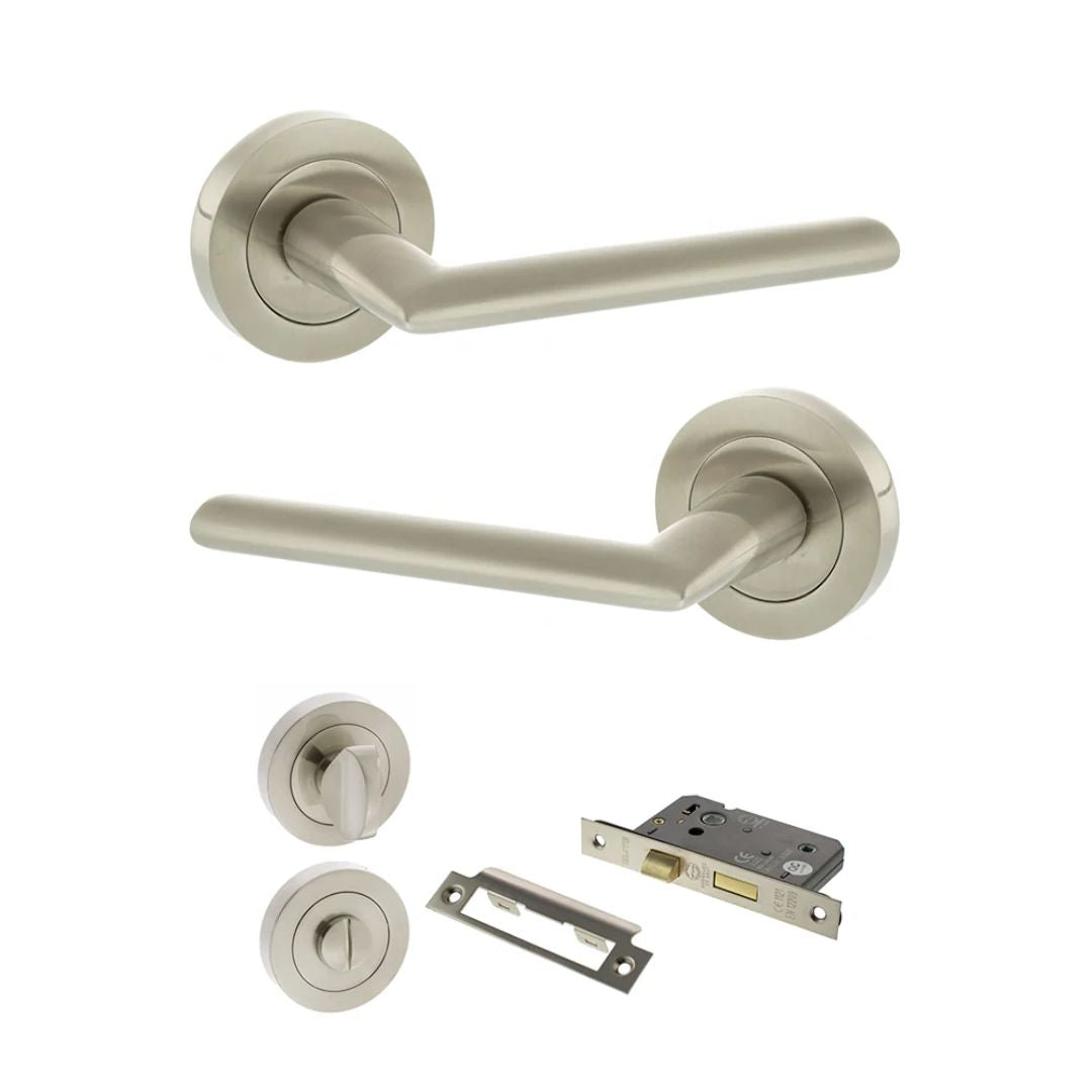 Atlantic S43R Status Alabama on Round Rose Door Handle Pack