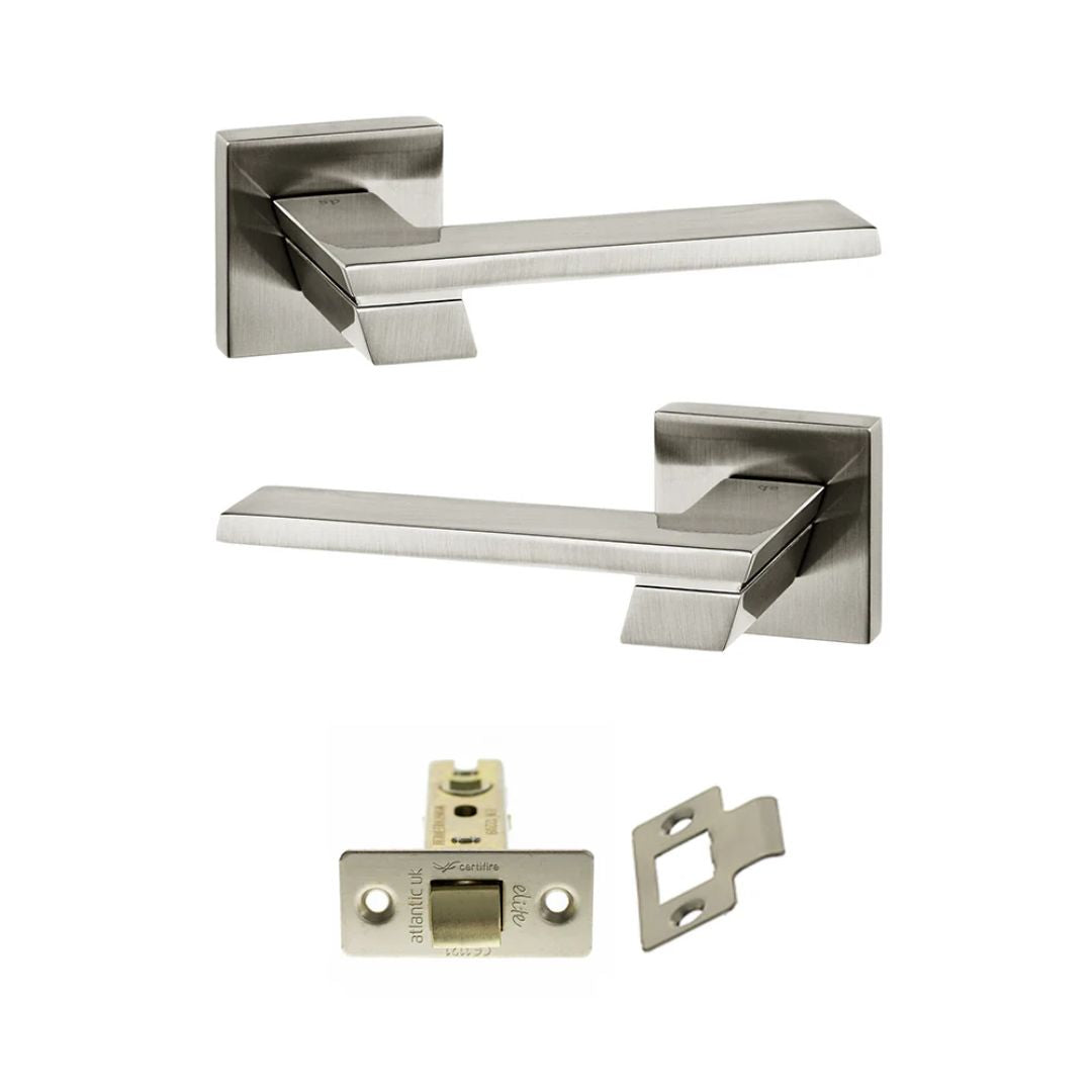 Atlantic SP203SN Senza Pari Giovanni on Square Rose Door Handle Pack