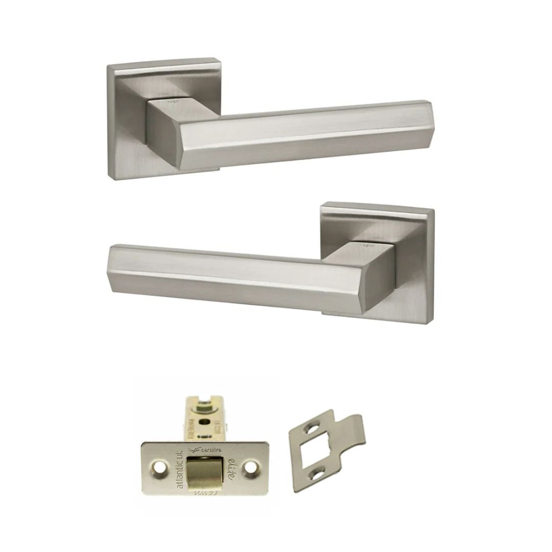 Atlantic SP216 Senza Pari Davoli on Square Rose Door Handle Pack