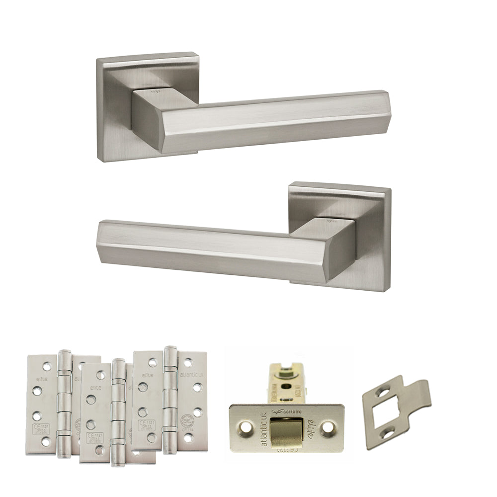 Atlantic SP216 Senza Pari Davoli on Square Rose Door Handle Pack
