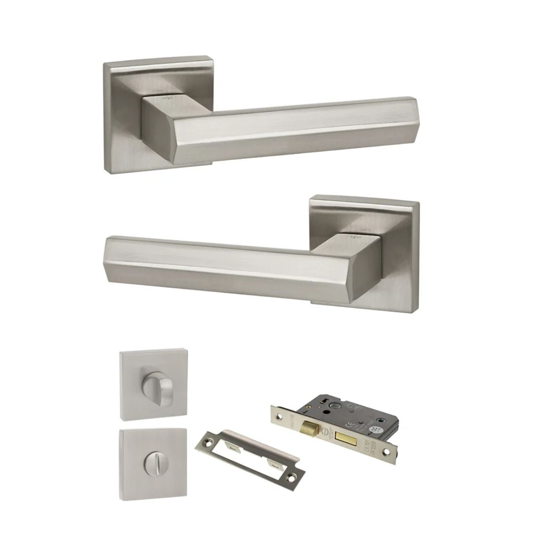 Atlantic SP216 Senza Pari Davoli on Square Rose Door Handle Pack