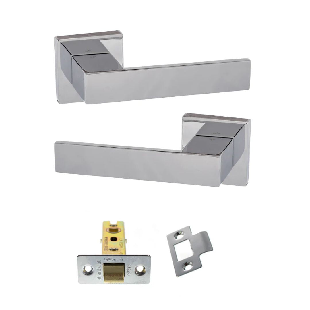 Atlantic SP217 Senza Pari Panetti on Square Rose Door Handle Pack