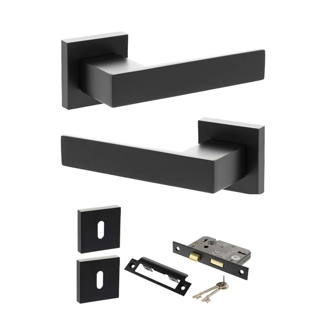 Atlantic SP217 Senza Pari Panetti on Square Rose Door Handle Pack