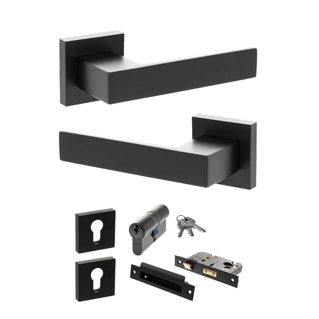 Atlantic SP217 Senza Pari Panetti on Square Rose Door Handle Pack