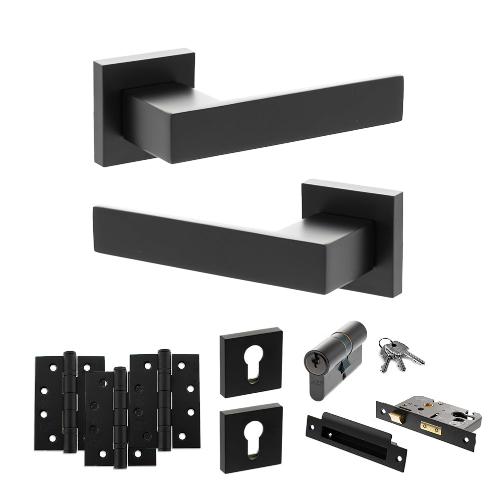 Atlantic SP217 Senza Pari Panetti on Square Rose Door Handle Pack