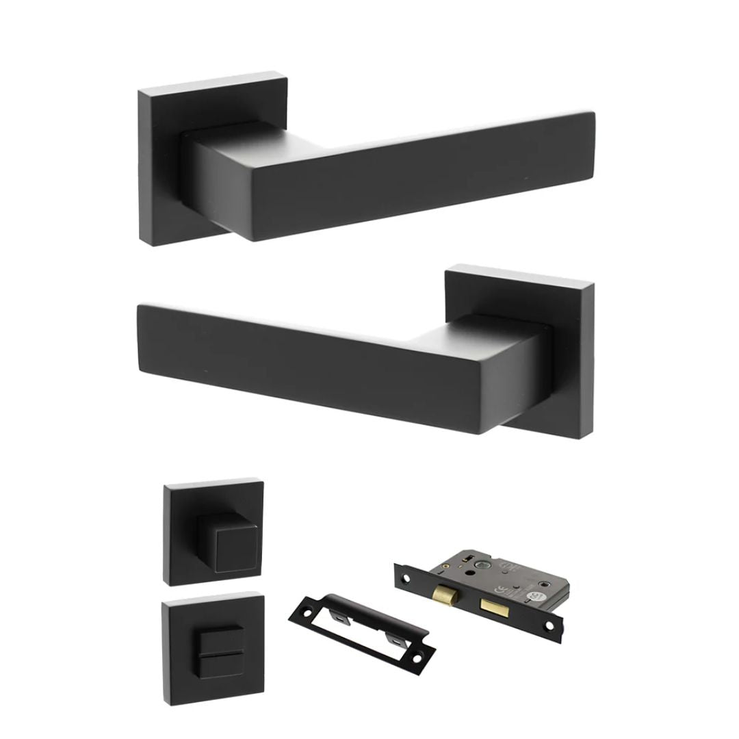 Atlantic SP217 Senza Pari Panetti on Square Rose Door Handle Pack