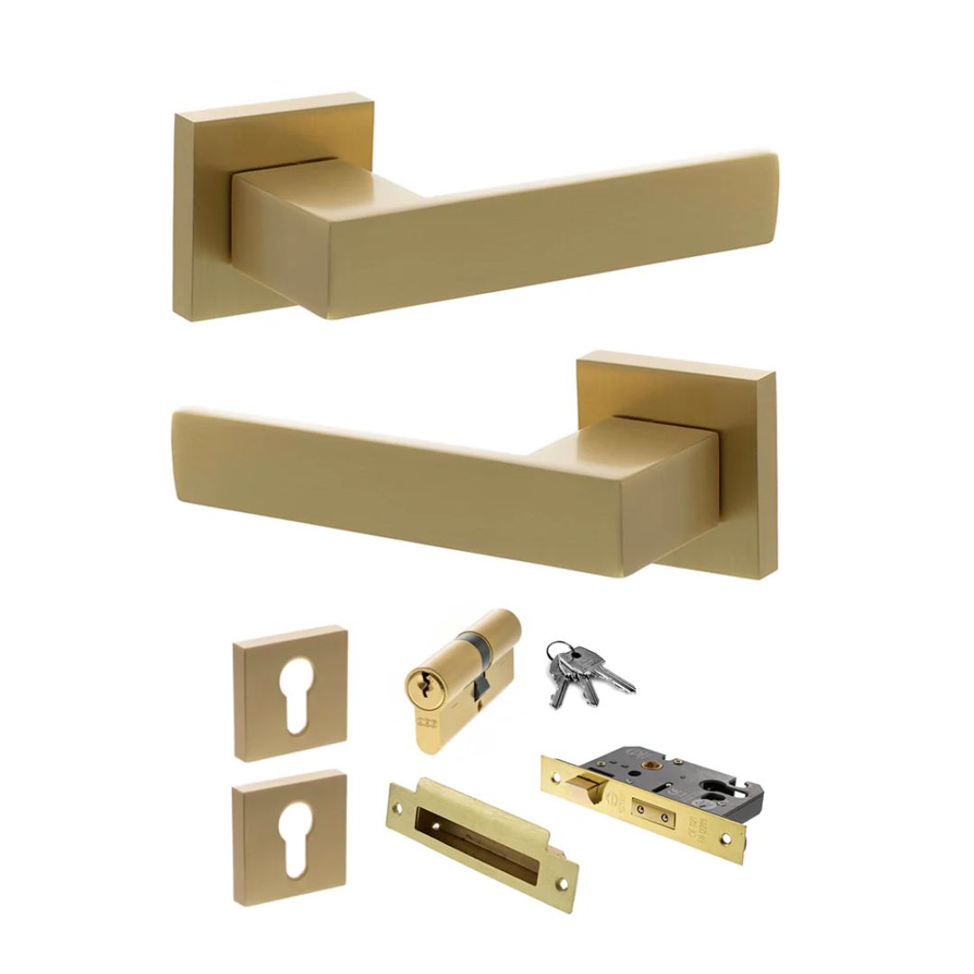 Atlantic SP217 Senza Pari Panetti on Square Rose Door Handle Pack