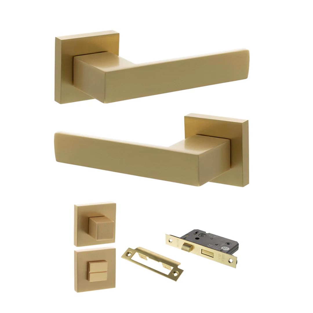 Atlantic SP217 Senza Pari Panetti on Square Rose Door Handle Pack